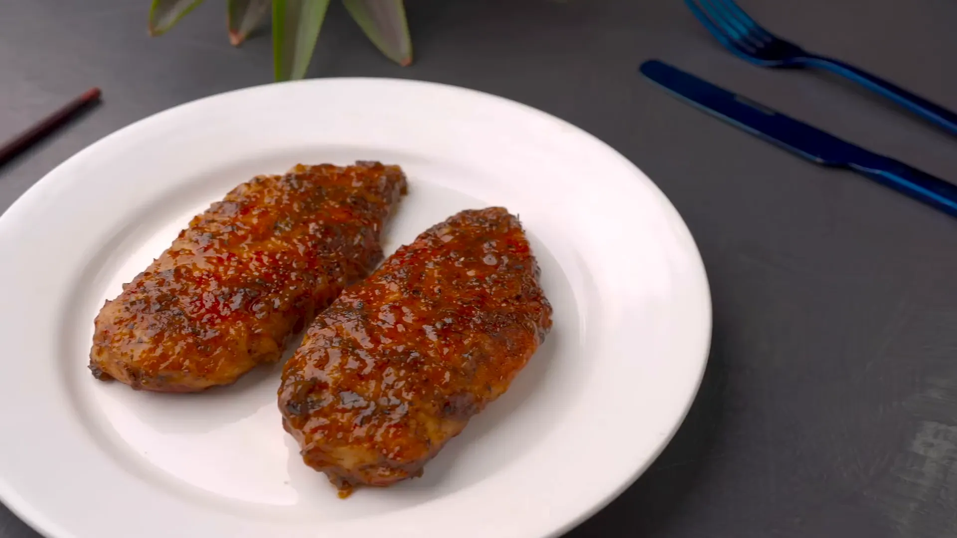 Final dish of butter garlic chicken